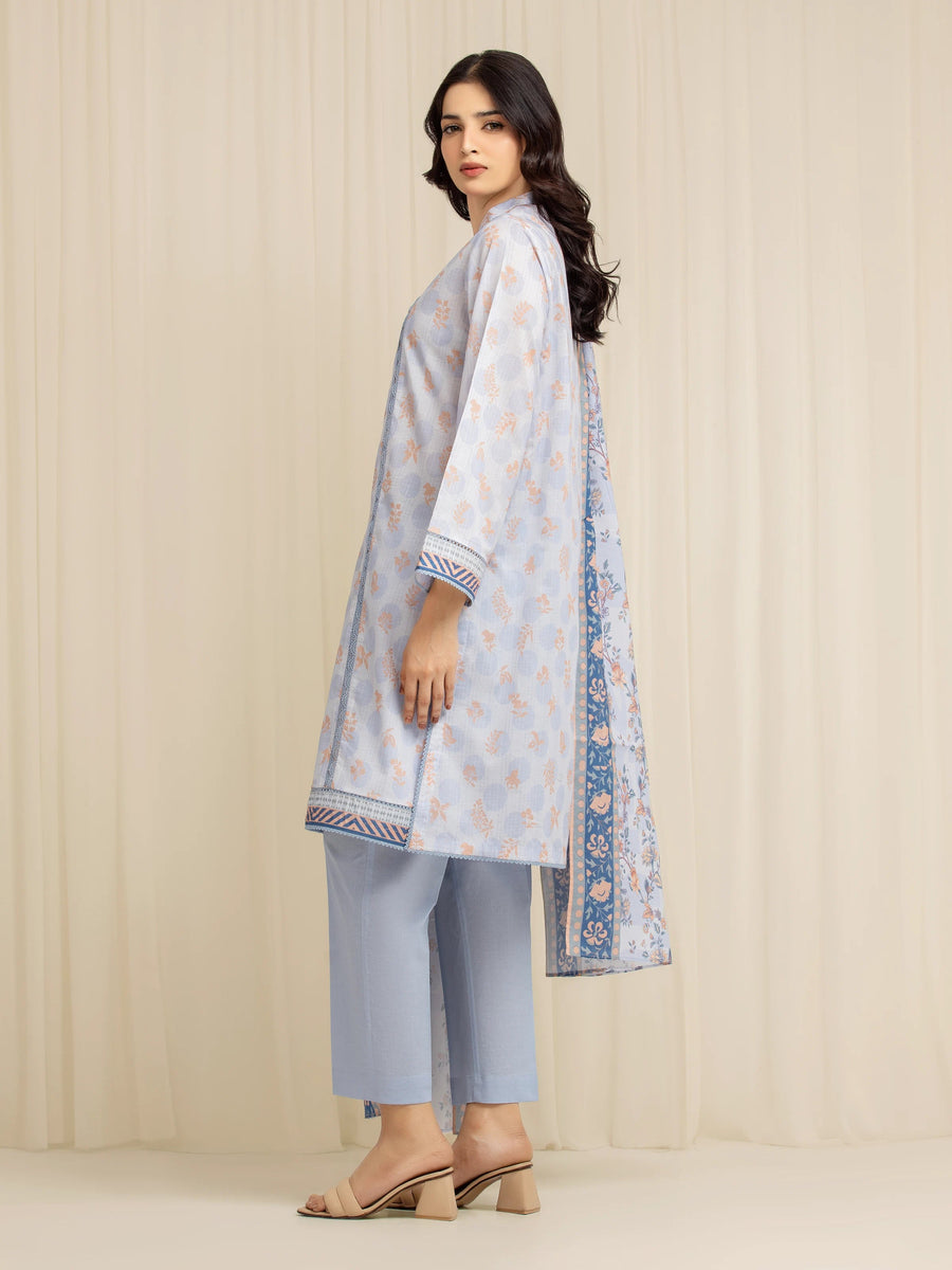 edenrobe Allure Lawn Unstitched Printed 3Pc Suit EWU6A1-36580