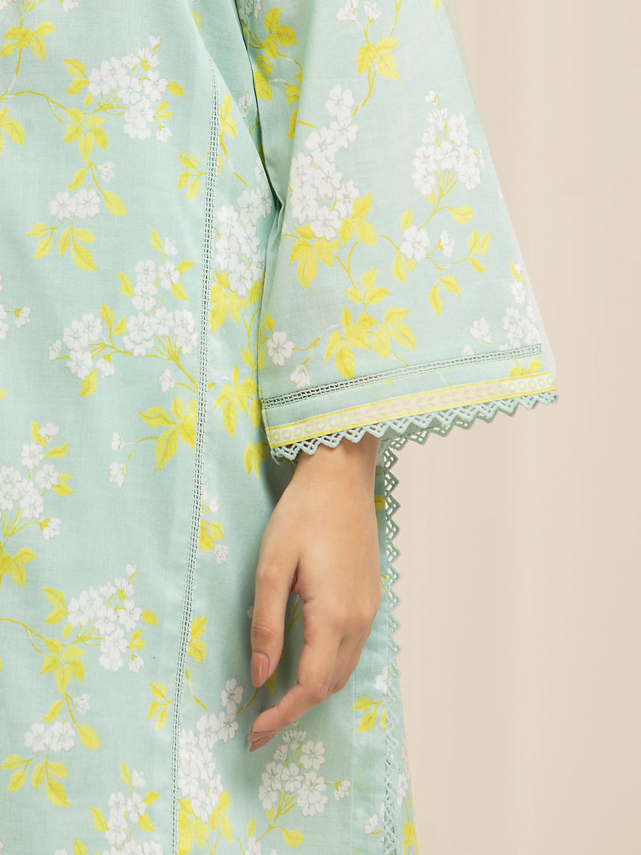 edenrobe Allure Lawn Unstitched Printed 3Pc Suit EWU6A1-36581