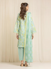 edenrobe Allure Lawn Unstitched Printed 3Pc Suit EWU6A1-36581