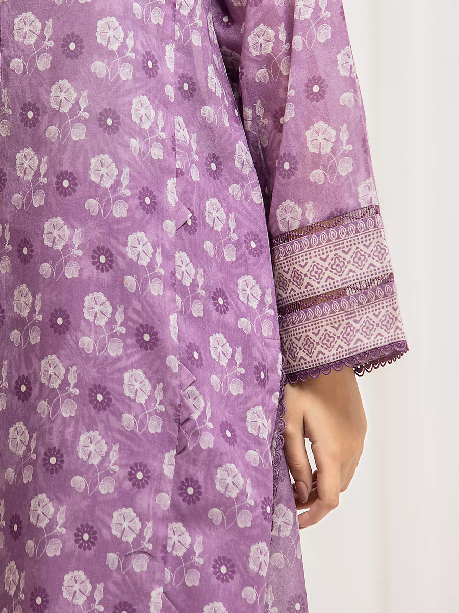 edenrobe Allure Lawn Unstitched Printed 3Pc Suit EWU6A1-36582