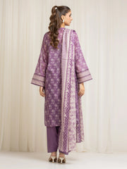 edenrobe Allure Lawn Unstitched Printed 3Pc Suit EWU6A1-36582