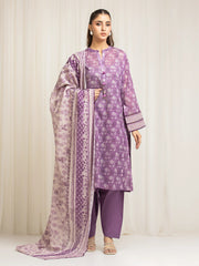 edenrobe Allure Lawn Unstitched Printed 3Pc Suit EWU6A1-36582