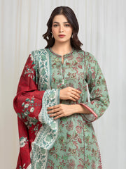 edenrobe Allure Lawn Unstitched Printed 3Pc Suit EWU6A1-36584