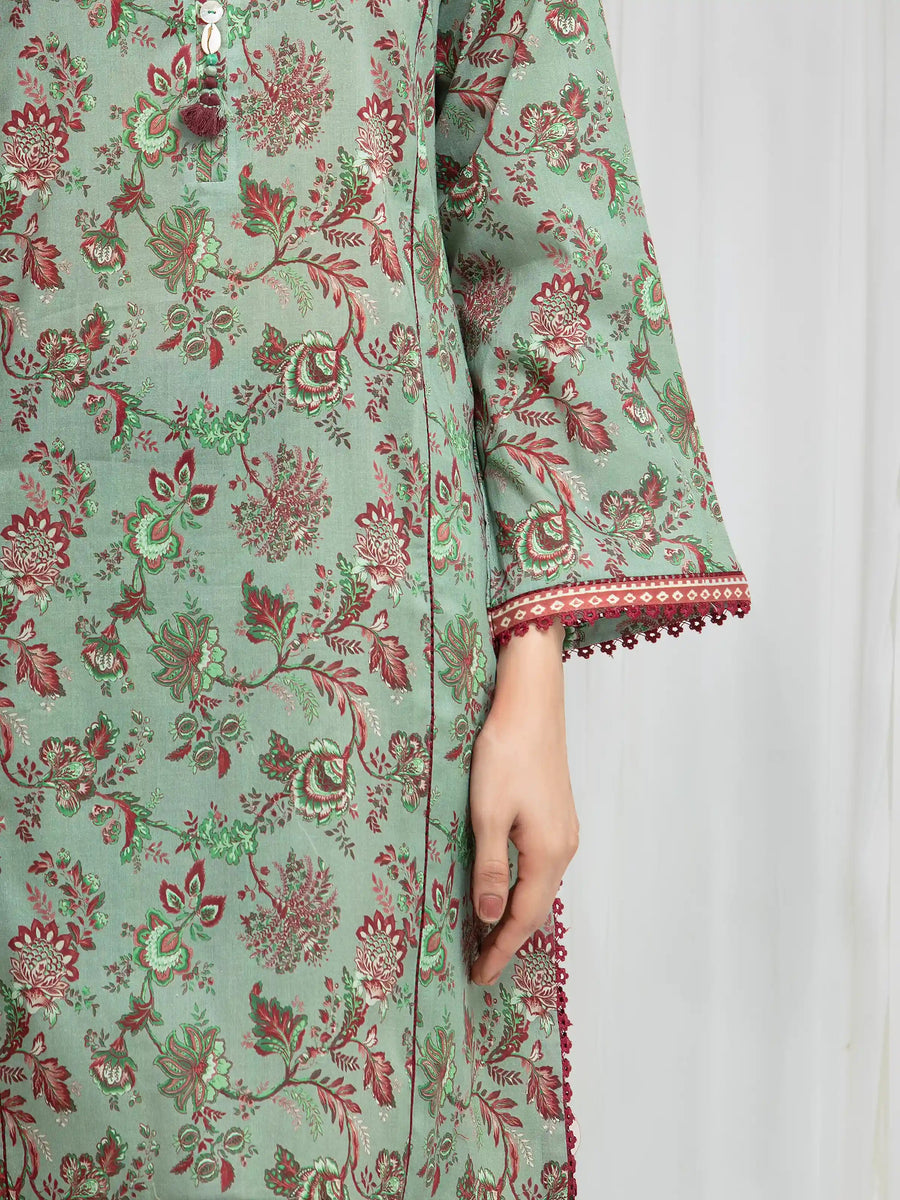 edenrobe Allure Lawn Unstitched Printed 3Pc Suit EWU6A1-36584