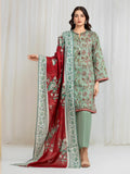 edenrobe Allure Lawn Unstitched Printed 3Pc Suit EWU6A1-36584