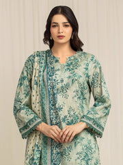 edenrobe Allure Lawn Unstitched Printed 3Pc Suit EWU6A1-36585