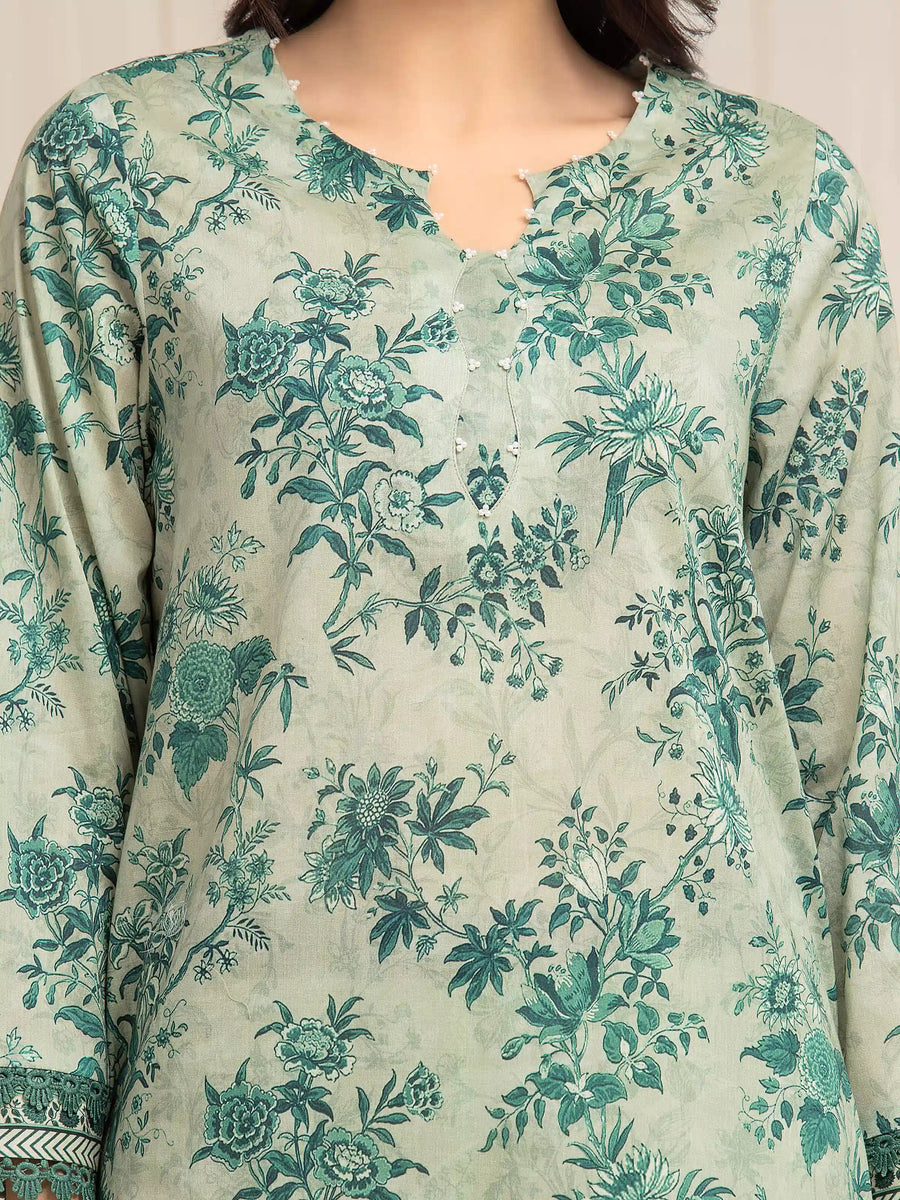 edenrobe Allure Lawn Unstitched Printed 3Pc Suit EWU6A1-36585