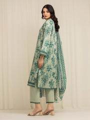 edenrobe Allure Lawn Unstitched Printed 3Pc Suit EWU6A1-36585