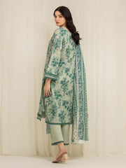 edenrobe Allure Lawn Unstitched Printed 3Pc Suit EWU6A1-36585