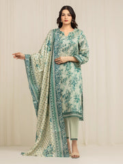 edenrobe Allure Lawn Unstitched Printed 3Pc Suit EWU6A1-36585