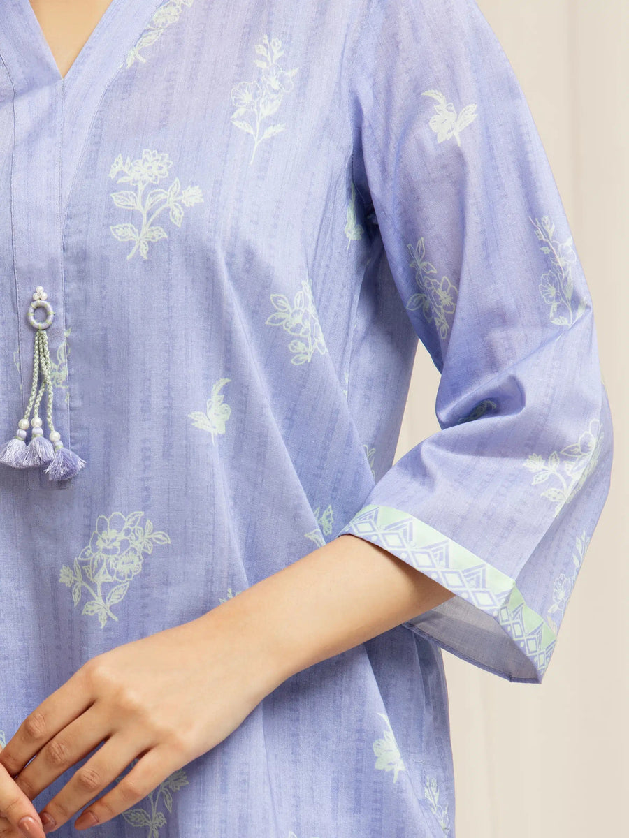 edenrobe Allure Lawn Unstitched Printed 3Pc Suit EWU6A1-36586