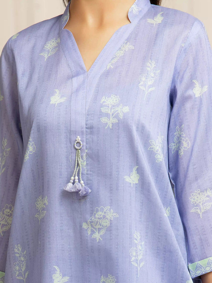 edenrobe Allure Lawn Unstitched Printed 3Pc Suit EWU6A1-36586