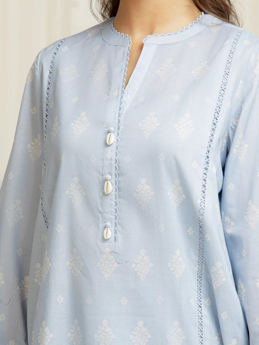 edenrobe Allure Lawn Unstitched Printed 3Pc Suit EWU6A1-36588