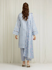 edenrobe Allure Lawn Unstitched Printed 3Pc Suit EWU6A1-36588