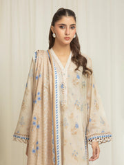 edenrobe Allure Lawn Unstitched Printed 3Pc Suit EWU6A1-36589