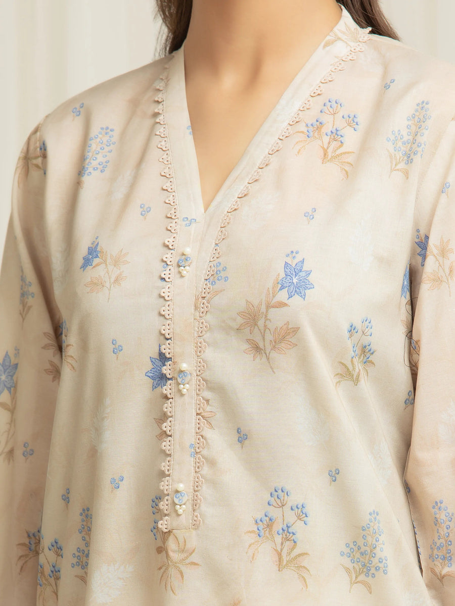 edenrobe Allure Lawn Unstitched Printed 3Pc Suit EWU6A1-36589