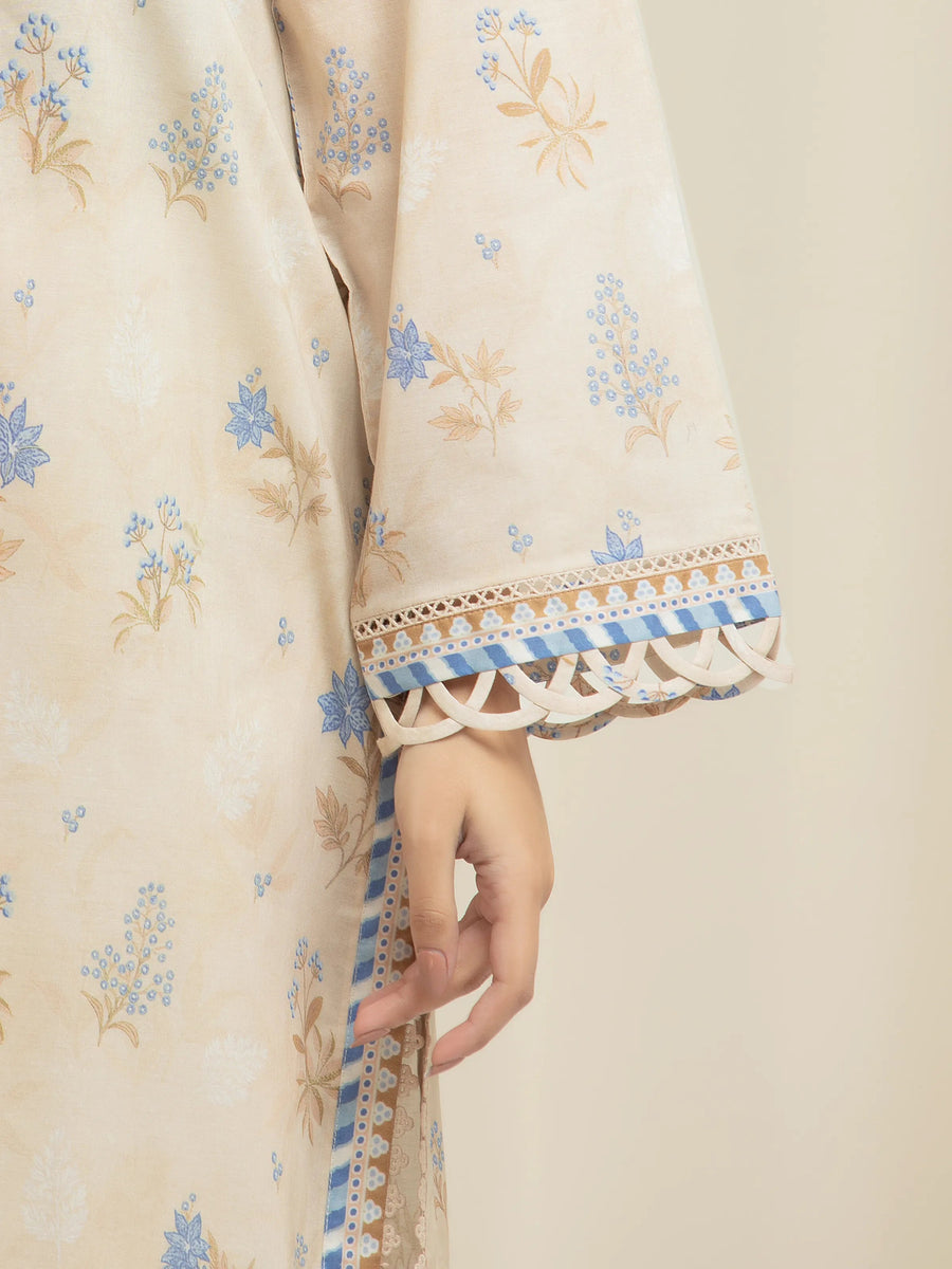 edenrobe Allure Lawn Unstitched Printed 3Pc Suit EWU6A1-36589