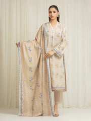 edenrobe Allure Lawn Unstitched Printed 3Pc Suit EWU6A1-36589