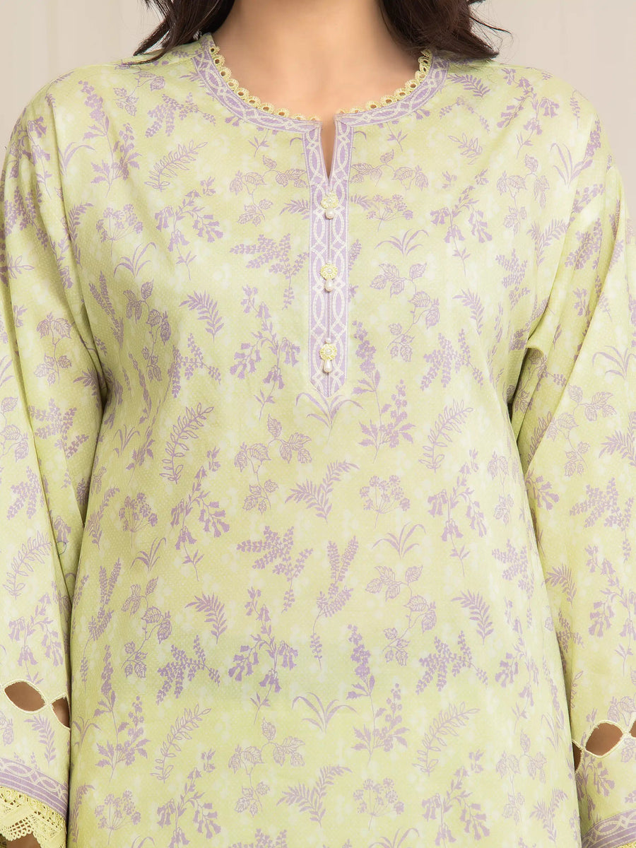 edenrobe Allure Lawn Unstitched Printed 3Pc Suit EWU6A1-36591