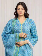 edenrobe Allure Lawn Unstitched Printed 3Pc Suit EWU6A1-36592