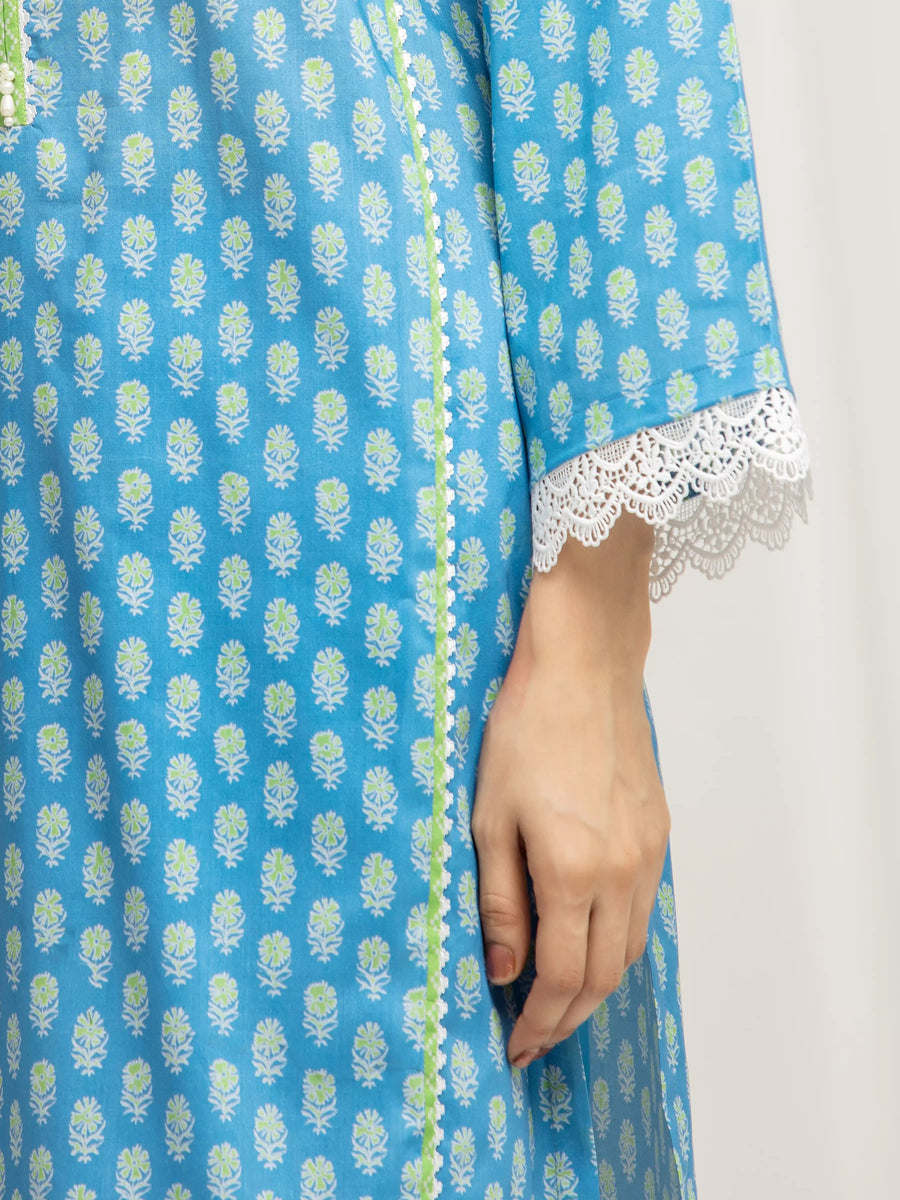 edenrobe Allure Lawn Unstitched Printed 3Pc Suit EWU6A1-36592