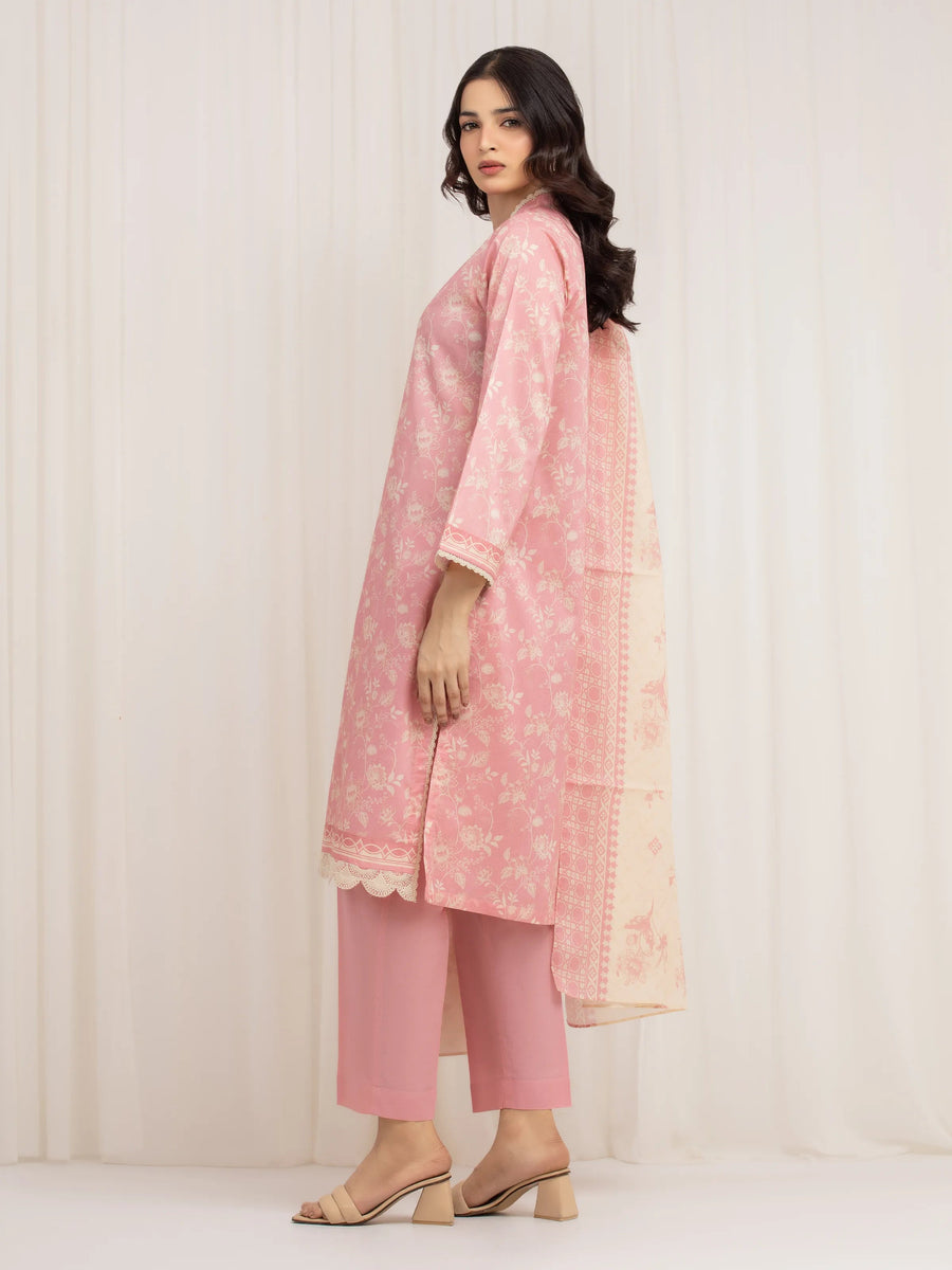 edenrobe Allure Lawn Unstitched Printed 3Pc Suit EWU6A1-36593