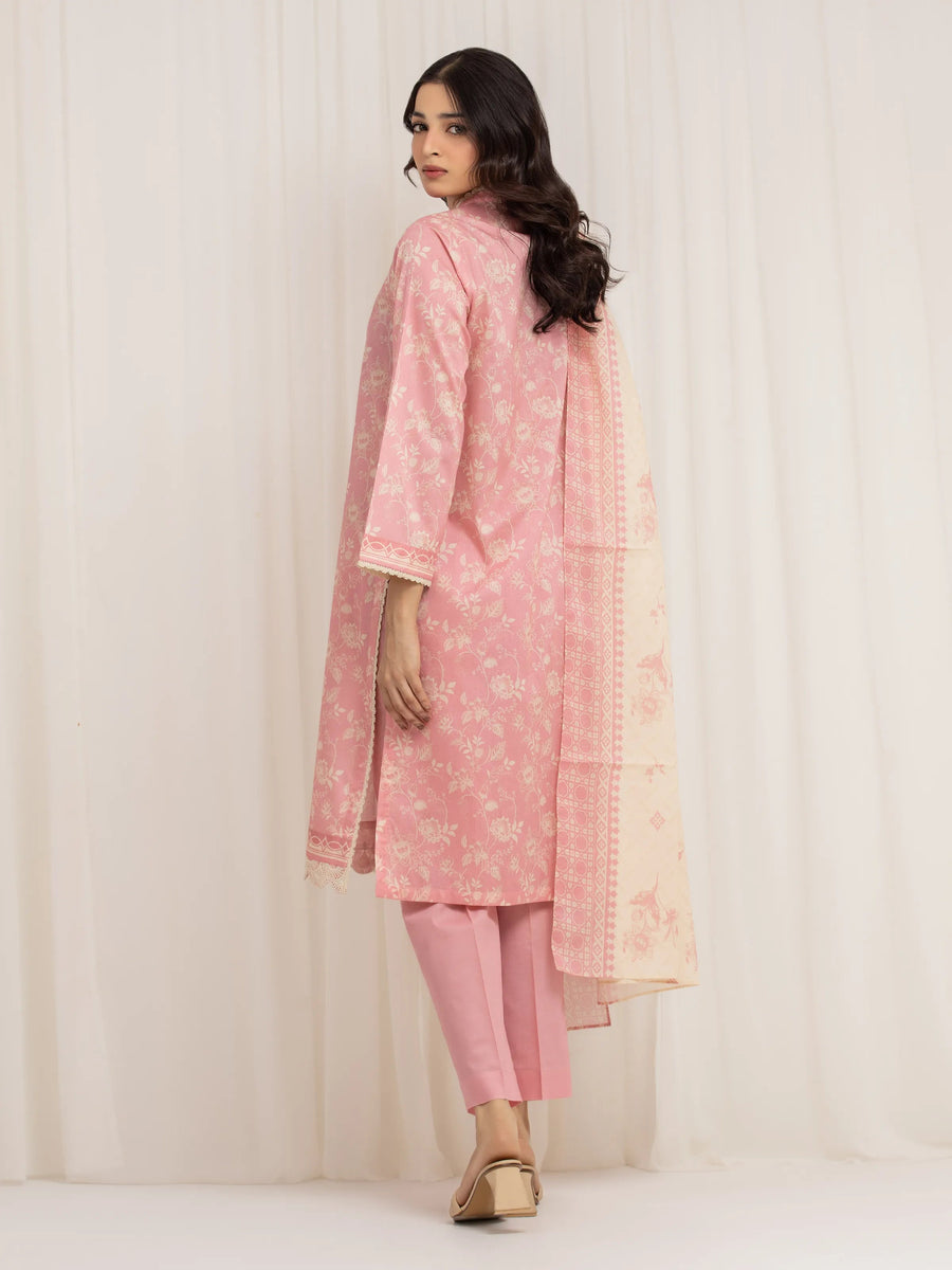 edenrobe Allure Lawn Unstitched Printed 3Pc Suit EWU6A1-36593