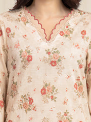 edenrobe Allure Lawn Unstitched Printed 3Pc Suit EWU6A1-36594