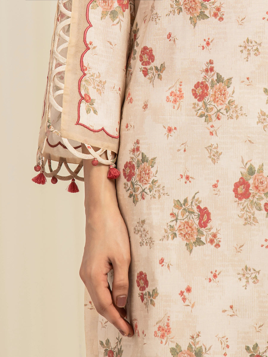 edenrobe Allure Lawn Unstitched Printed 3Pc Suit EWU6A1-36594