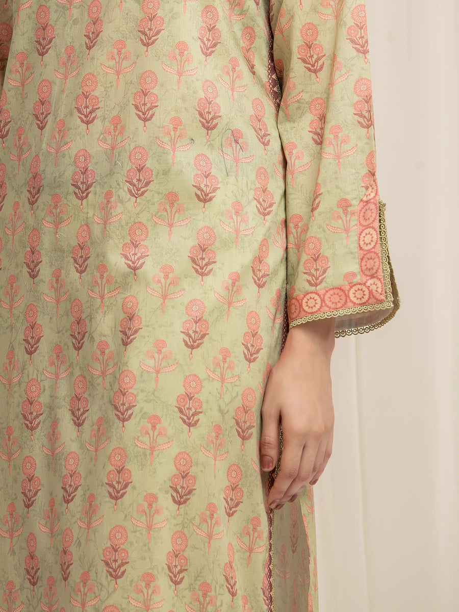 edenrobe Allure Lawn Unstitched Printed 3Pc Suit EWU6A1-36595