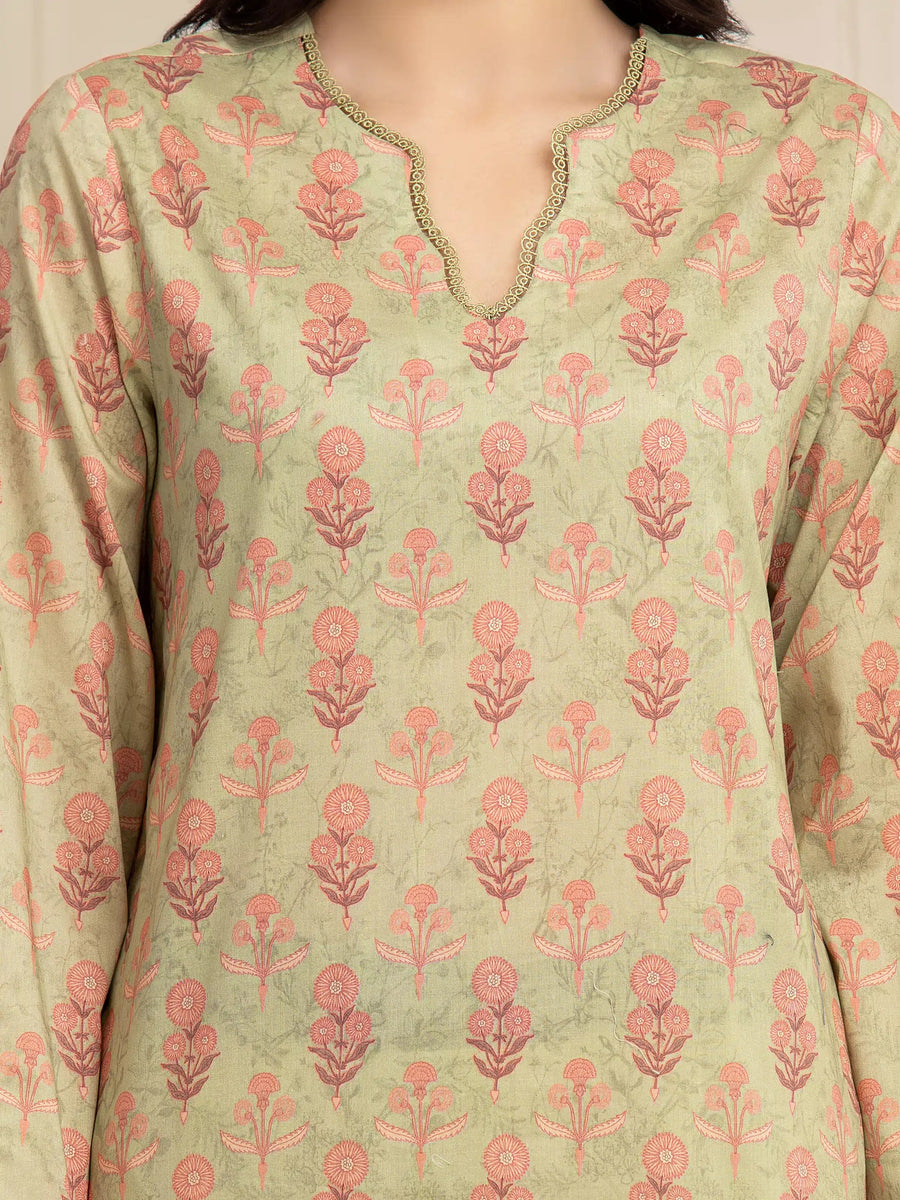 edenrobe Allure Lawn Unstitched Printed 3Pc Suit EWU6A1-36595