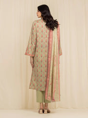 edenrobe Allure Lawn Unstitched Printed 3Pc Suit EWU6A1-36595