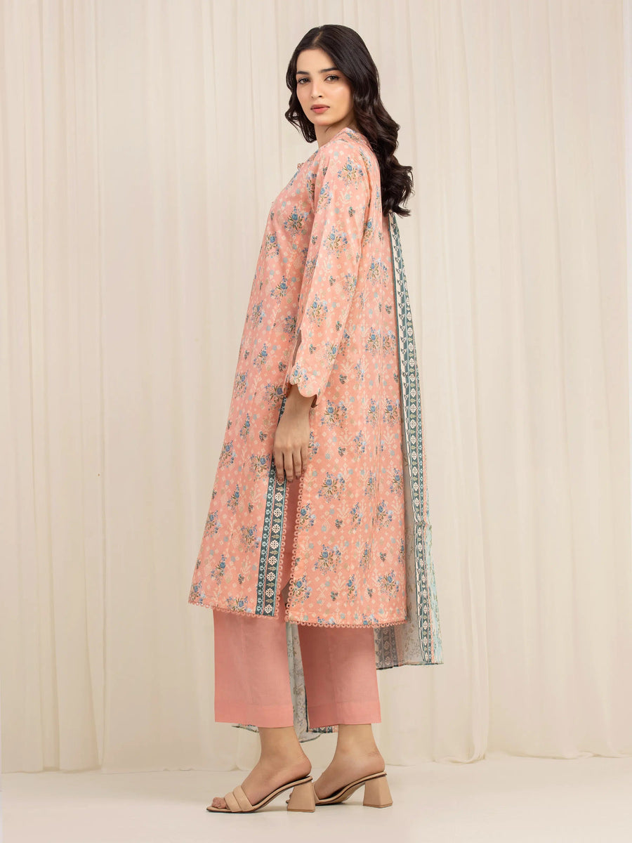 edenrobe Allure Lawn Unstitched Printed 3Pc Suit EWU6A1-36596