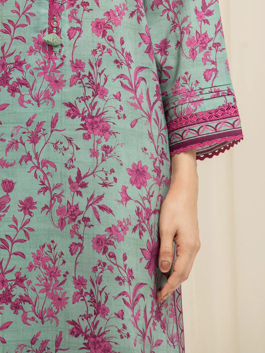 edenrobe Allure Lawn Unstitched Printed 3Pc Suit EWU6A1-36597