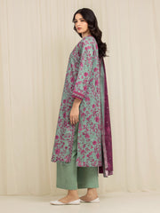 edenrobe Allure Lawn Unstitched Printed 3Pc Suit EWU6A1-36597