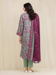 edenrobe Allure Lawn Unstitched Printed 3Pc Suit EWU6A1-36597