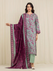 edenrobe Allure Lawn Unstitched Printed 3Pc Suit EWU6A1-36597