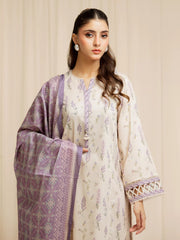 edenrobe Allure Lawn Unstitched Printed 3Pc Suit EWU6A1-36598