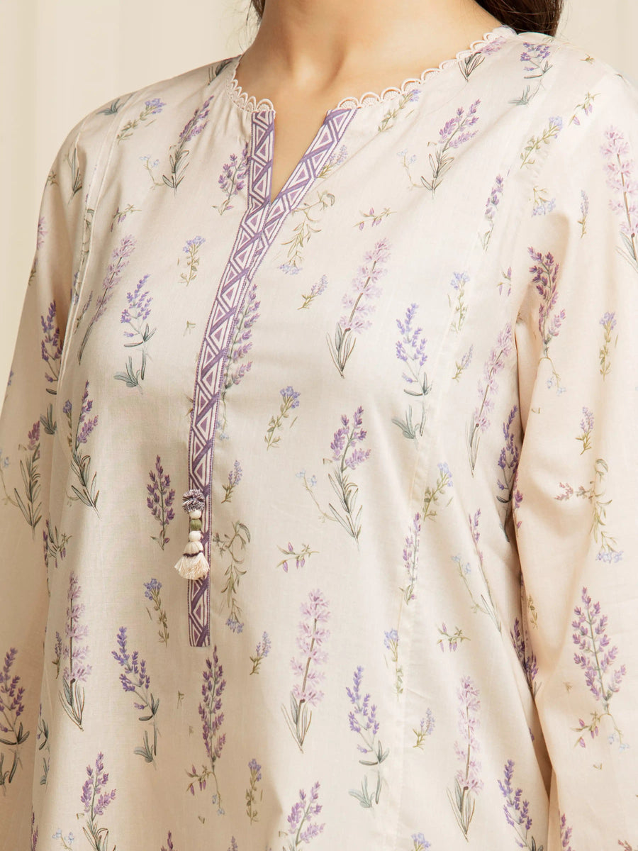 edenrobe Allure Lawn Unstitched Printed 3Pc Suit EWU6A1-36598