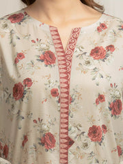 edenrobe Allure Lawn Unstitched Printed 3Pc Suit EWU6A1-36599