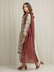 edenrobe Allure Lawn Unstitched Printed 3Pc Suit EWU6A1-36599
