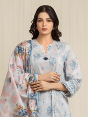 edenrobe Allure Lawn Unstitched Printed 3Pc Suit EWU6A1-36600