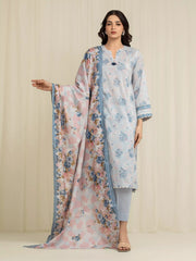 edenrobe Allure Lawn Unstitched Printed 3Pc Suit EWU6A1-36600