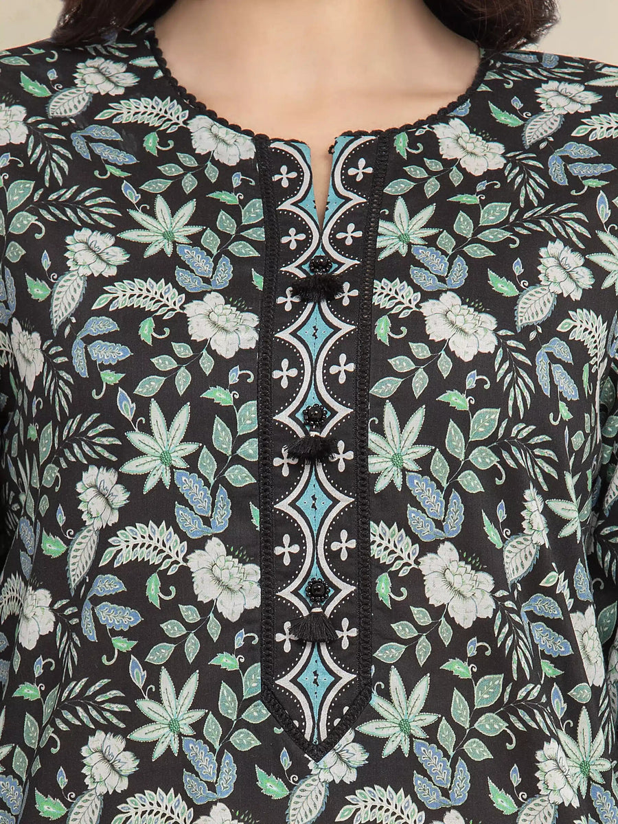 edenrobe Allure Lawn Unstitched Printed 3Pc Suit EWU6A1-36602
