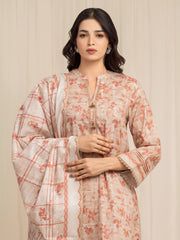 edenrobe Allure Lawn Unstitched Printed 3Pc Suit EWU6A1-36603