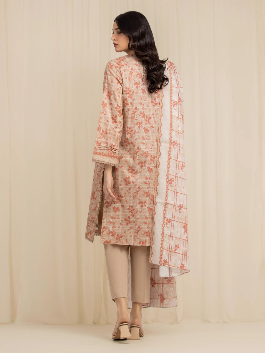 edenrobe Allure Lawn Unstitched Printed 3Pc Suit EWU6A1-36603