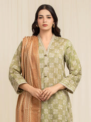 edenrobe Allure Lawn Unstitched Printed 3Pc Suit EWU6A1-36604