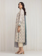edenrobe Allure Lawn Unstitched Printed 3Pc Suit EWU6A1-36605