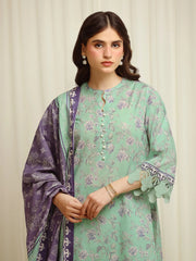 edenrobe Allure Lawn Unstitched Printed 3Pc Suit EWU6A1-36607