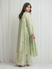 edenrobe Allure Lawn Unstitched Printed 3Pc Suit EWU6A1-36608